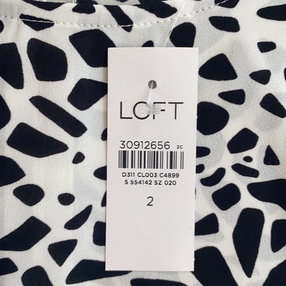 LOFT ANIMAL PRINT PEPLUM BLOUSE - Picture 9 of 15